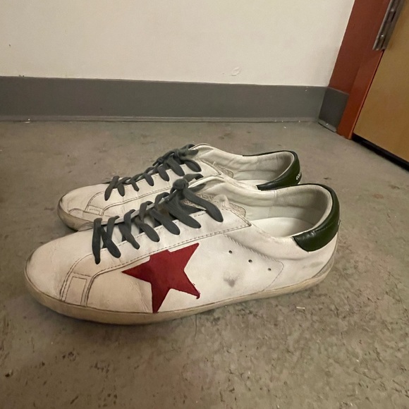 Golden Goose Super-Star with red suede star and green leather heel tab - Picture 4 of 8